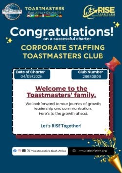 Corporate Staffing Toastmasters Club