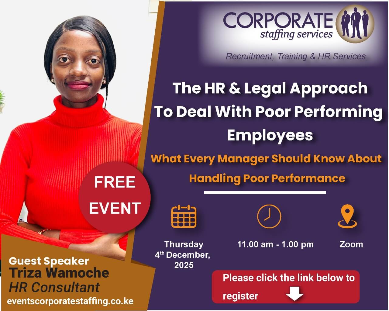Event on poor performing employees